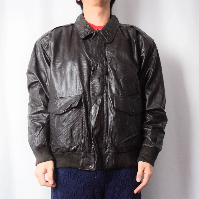 90s 90年代 革ジャン フライトジャケット ミリタリー | ヴィテージ古着