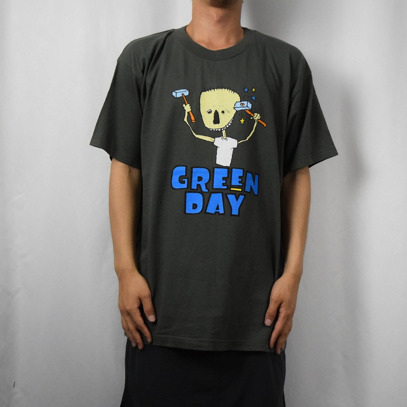 90年代 90s アメリカ製 グリーンデイ 半袖 バンT ミュージック
