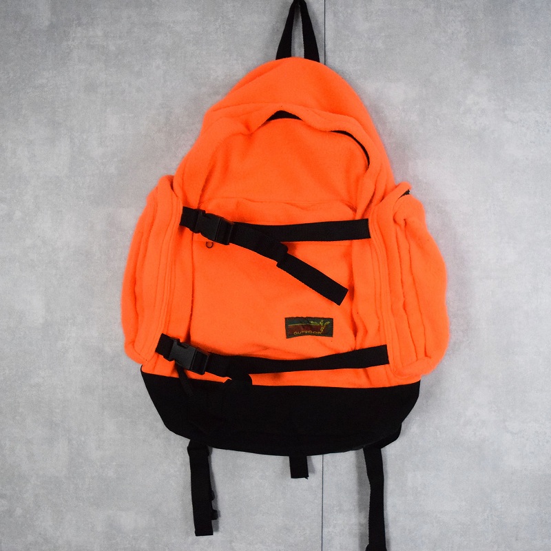 オレンジ 鞄 バッグ アウトドア リュックサック | ビンテージ古着屋