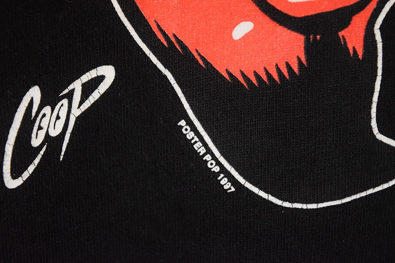 90s 90年代 アメリカ製 黒 ブラック アート 半袖│ヴィンテージ古着屋