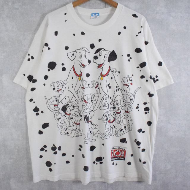 90年代 90s ディズニー 101匹ワンちゃん アメリカ製 白 ホワイト 半袖