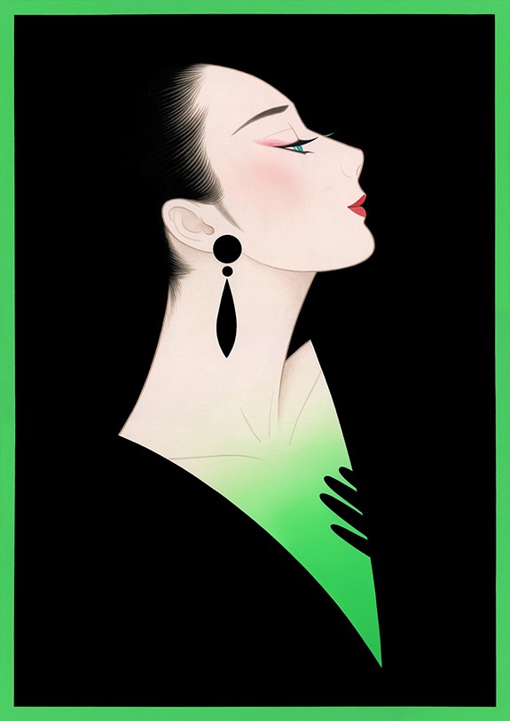 燃ゆる想い Green | 鶴田一郎アートストア ICHIRO TSURUTA official