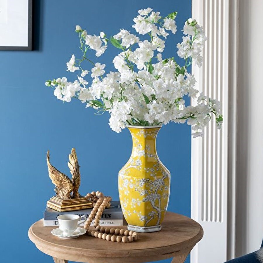 シノワズリ ビンテージ 染付 鱼藻紋飾り大壷 花瓶 甕 【公式通販】