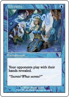 Foil】《テレパシー/Telepathy》[7ED] 青U | 日本最大級 MTG通販サイト