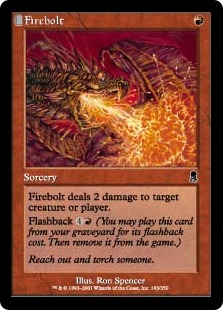MTG 炎の稲妻 Foil 4枚セット 英語 オデッセイ MTG 炎の稲妻 Foil 4枚