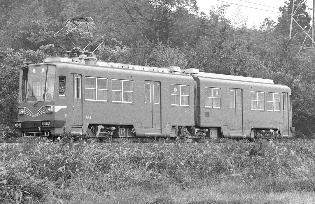 名鉄美濃町線 モ600、モ880、モ870 非冷房時代