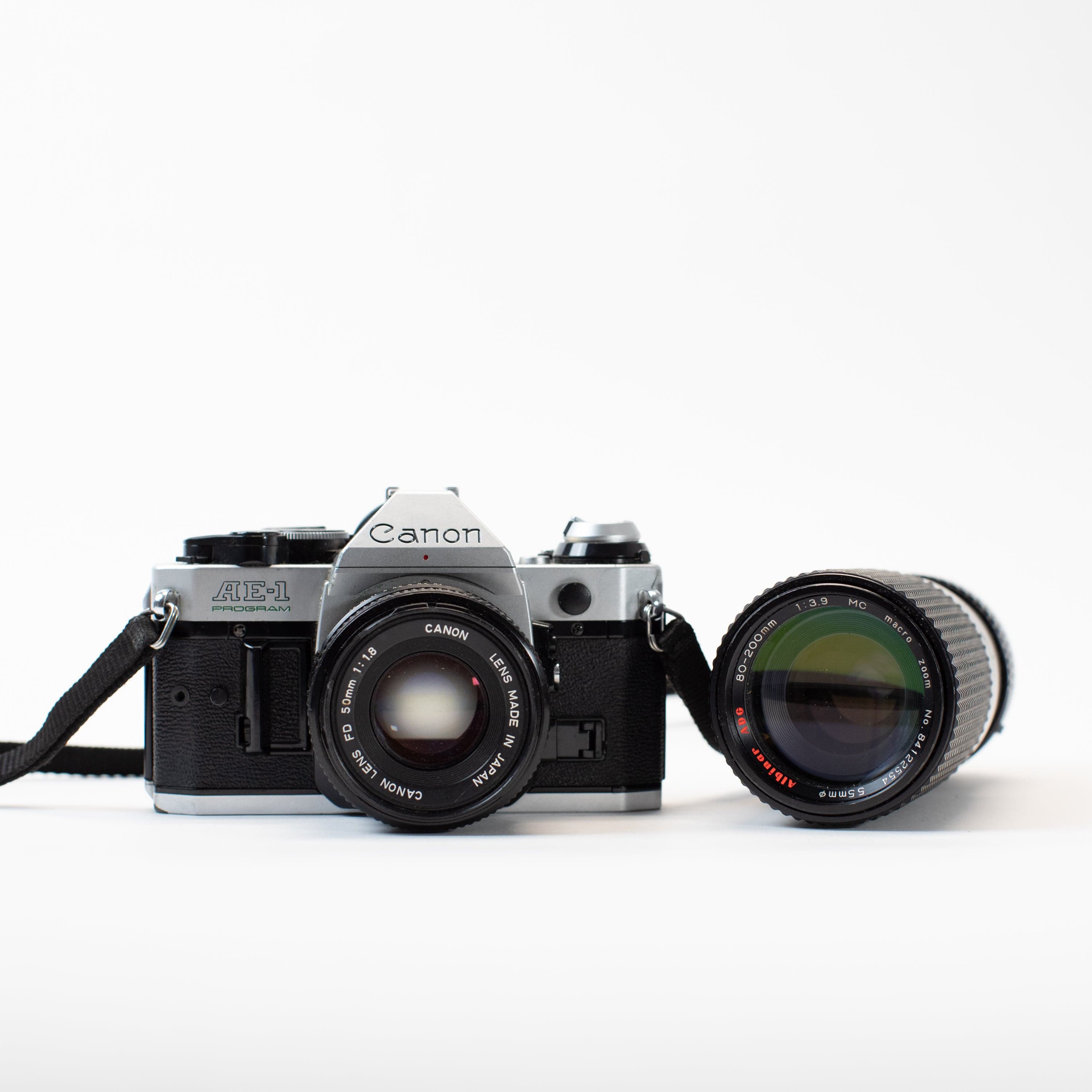 Canon AE-1 Program w/ 50mm FD f/1.8 and 80-200mm zoom – Film