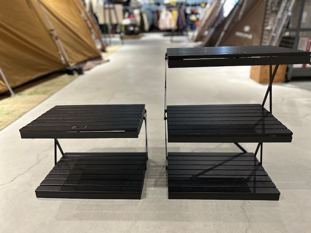 アノバ ブラックエディションウッドロールテーブル、ウッドラック入荷