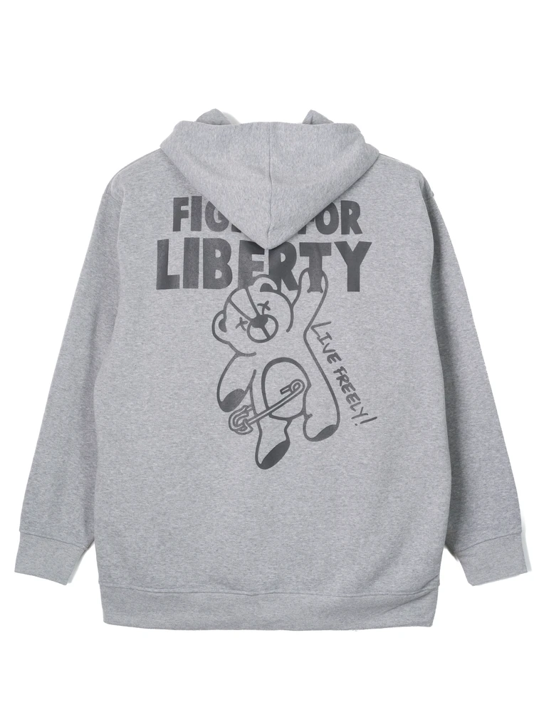 ブラック 裏起毛FZパーカー（熊） | フォーエル公式通販