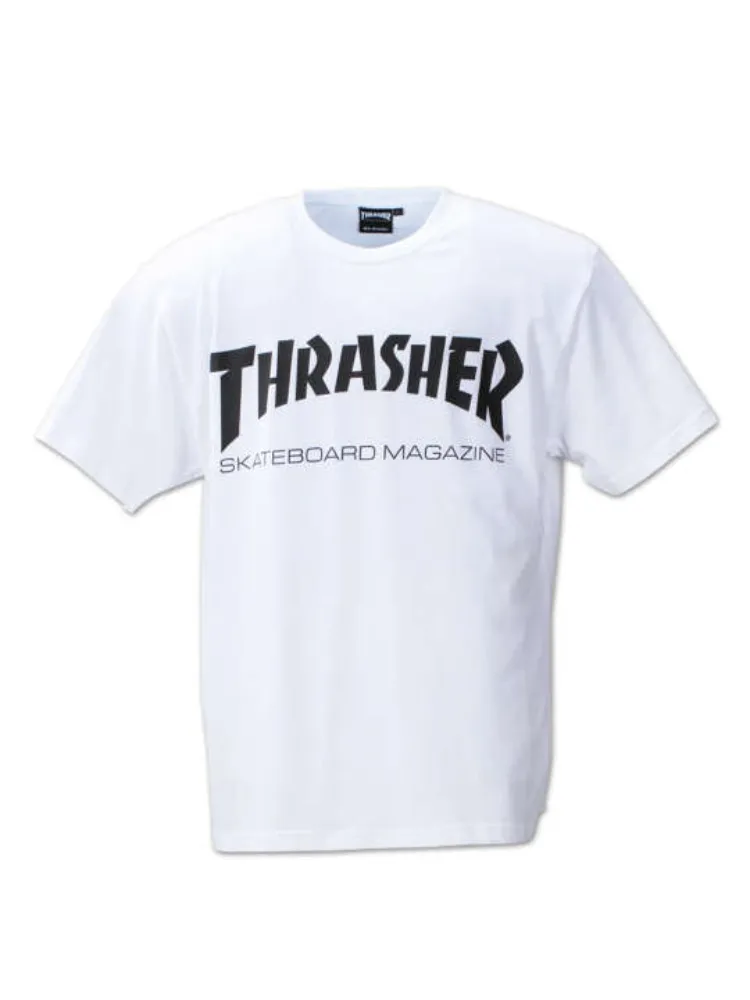 ホワイト 【THRASHER(スラッシャー)】半袖Tシャツ ＊カタログ商品