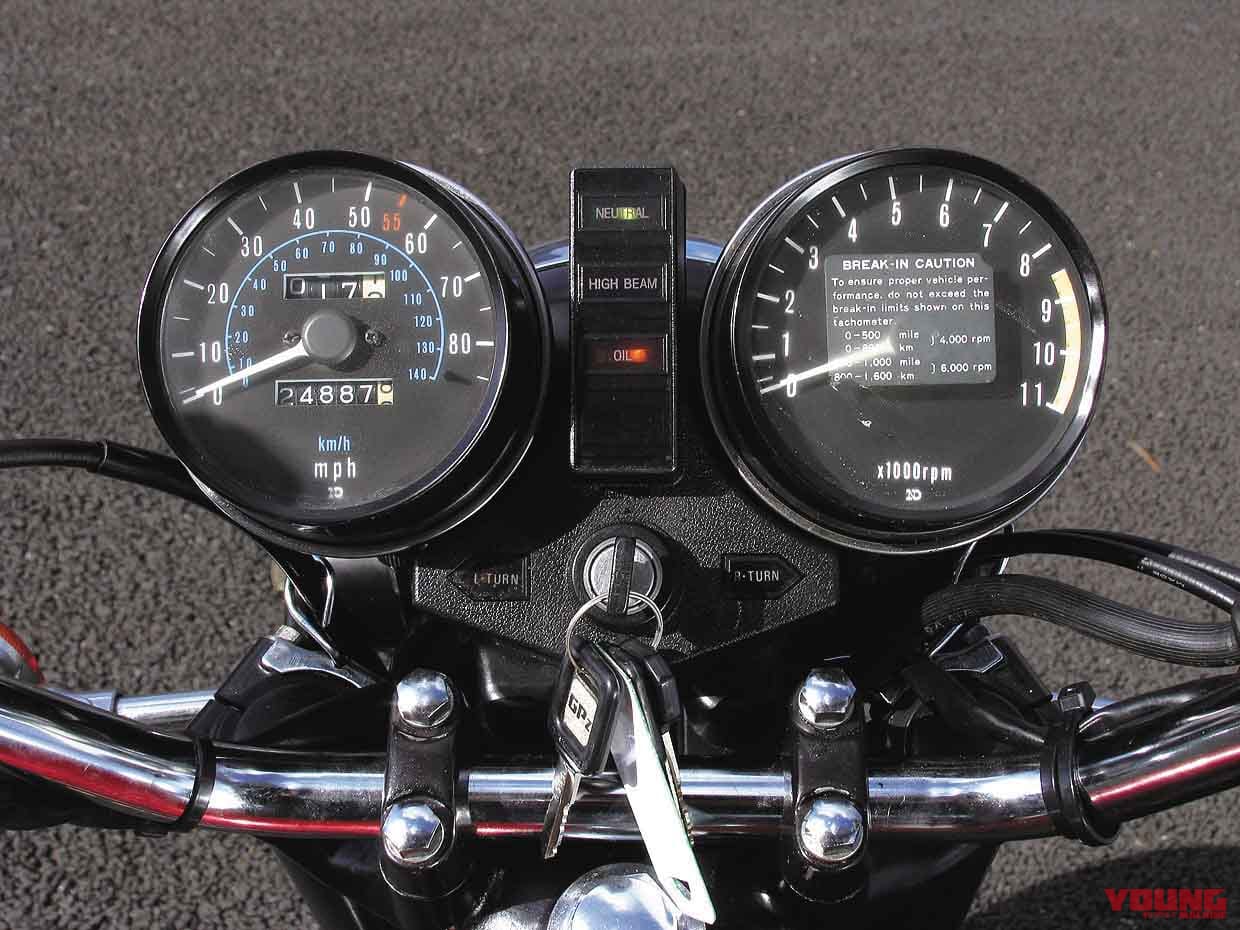 KZ1000Mk2純正スピードメーター mph / km/h 160 79-]カワサキZ1000Mk