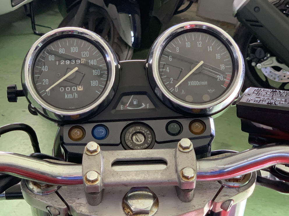 スピードメーター バリオス1純正メーターギア.シャフト付きZR250A