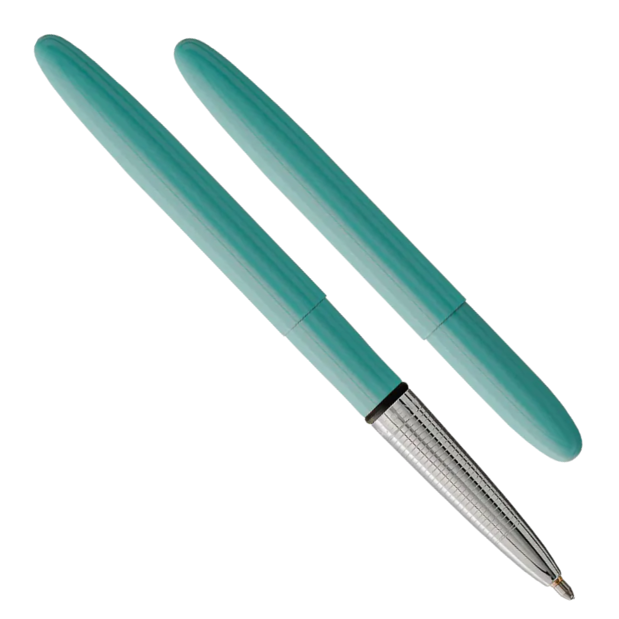 Fisher Space Pen Tahitian Blue Bullet Space Pen, Chrome Finger
