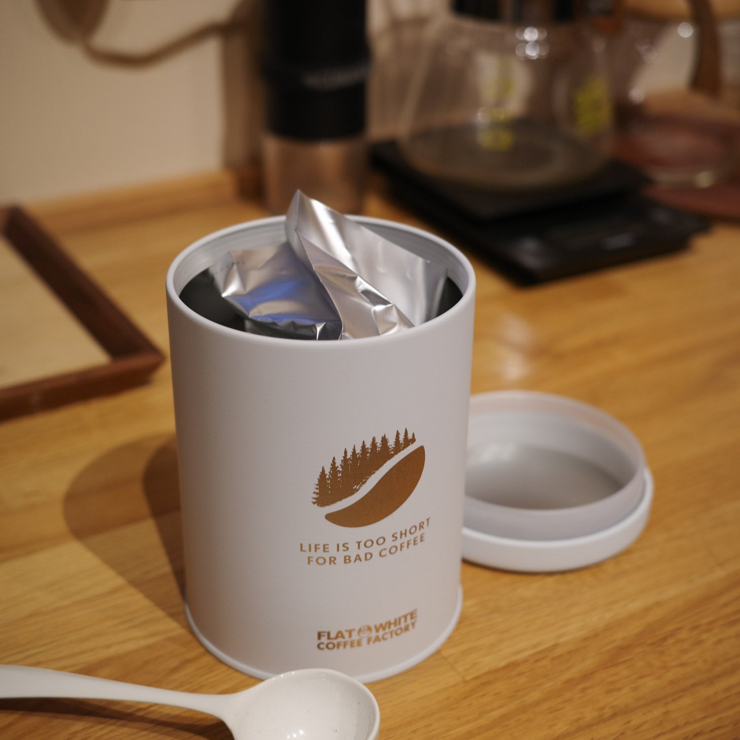 コーヒー豆おすすめ通販『オリジナルキャニスター』｜FLATWHITE COFFEE