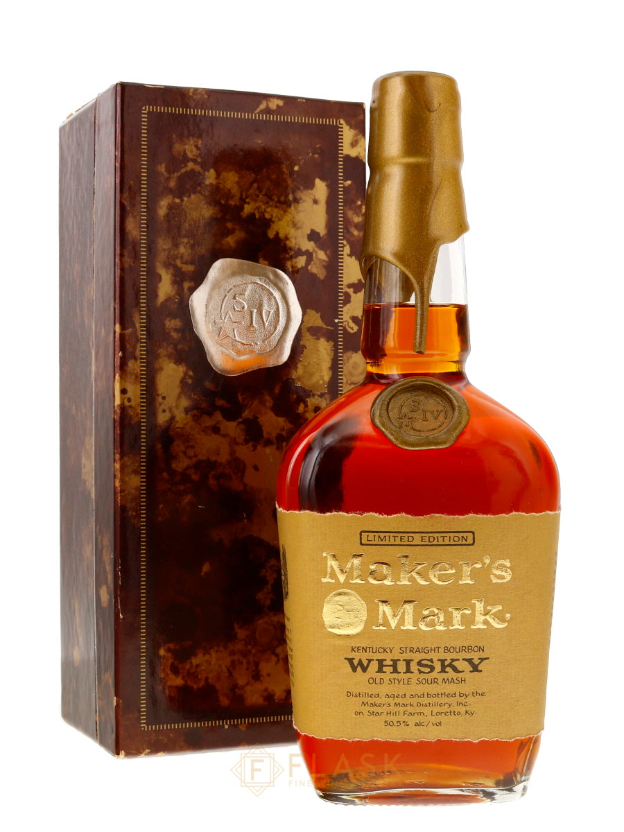 Buy Makers Mark VIP Kentucky Straight Bourbon Gold Wax 1990s