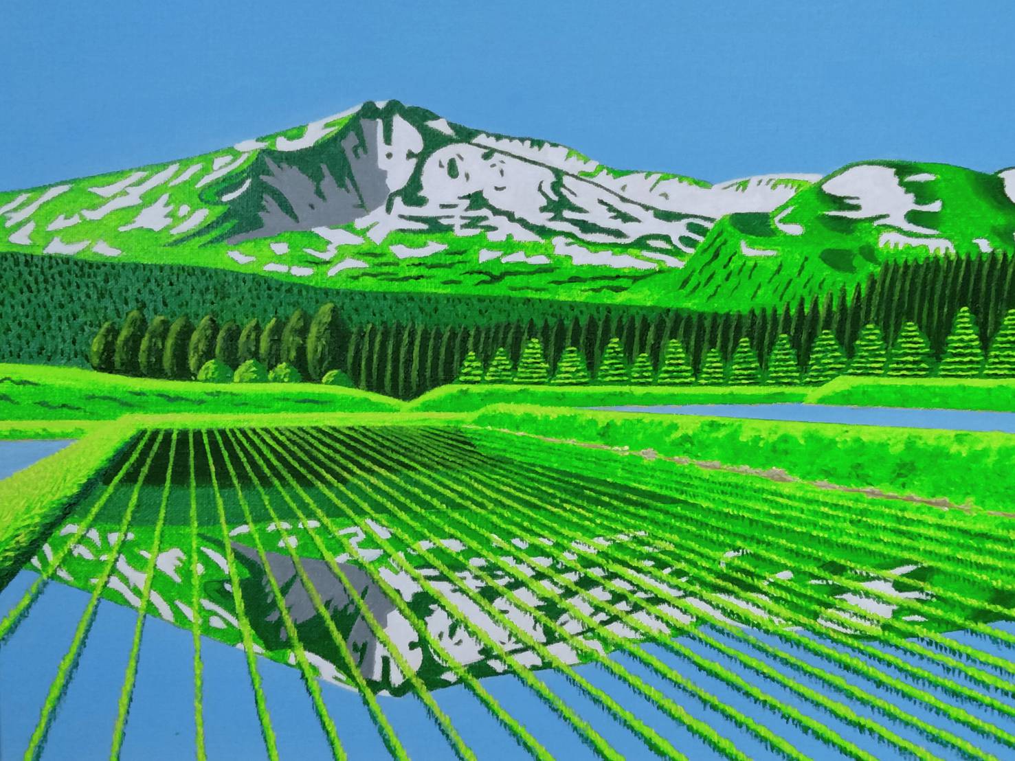 絵画の通販、購入ならFROM ARTIST/作品名：鳥海山/作家名：谷村一男