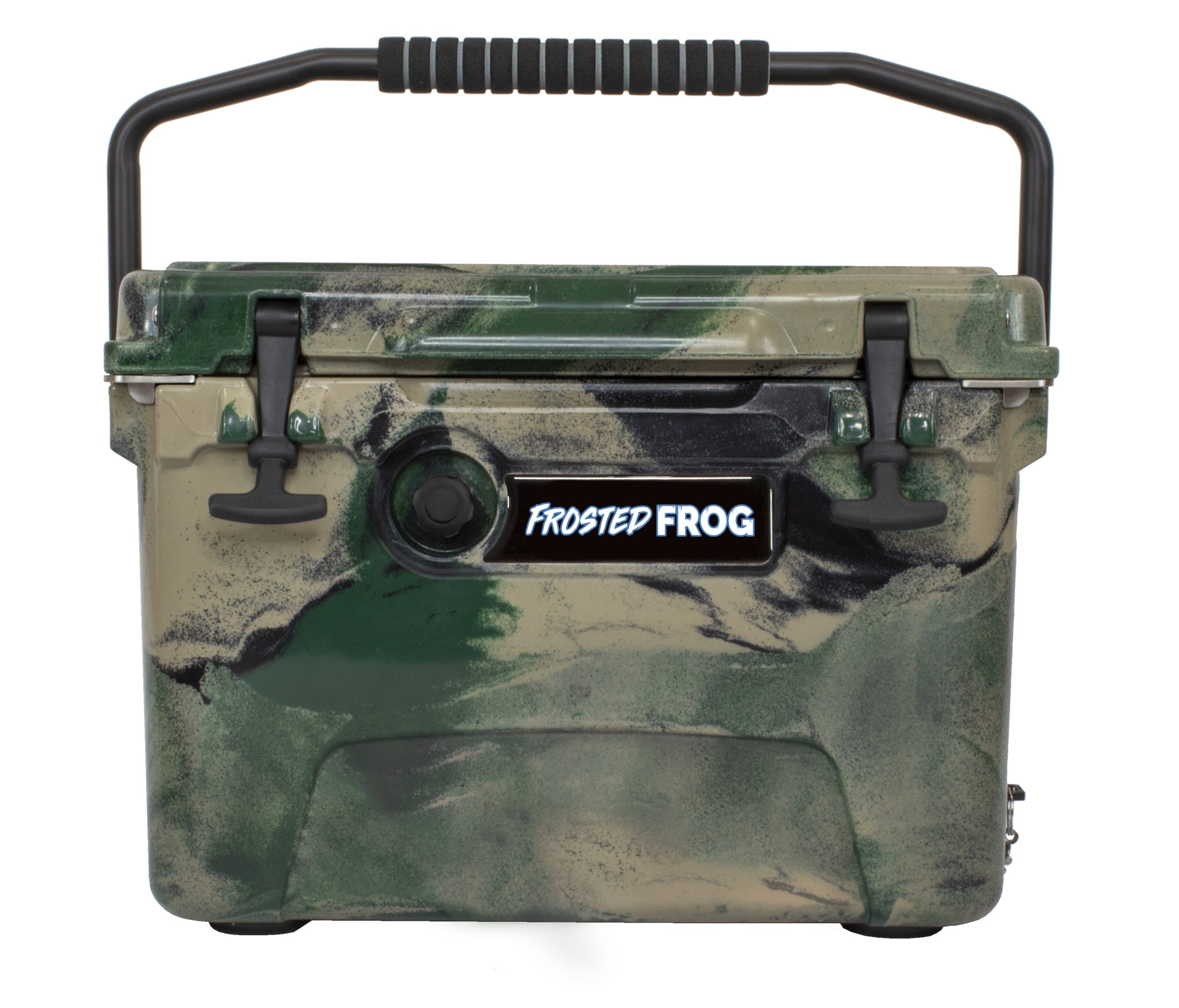 20QT Hard Sided Cooler - Camo Olive Green | Frosted Frog