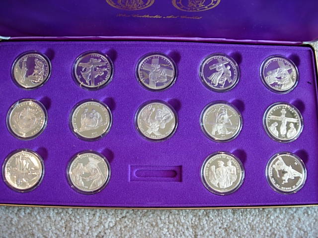 Franklin Mint フランスの 銀貨 de la Croix Franklin Mint フランスの