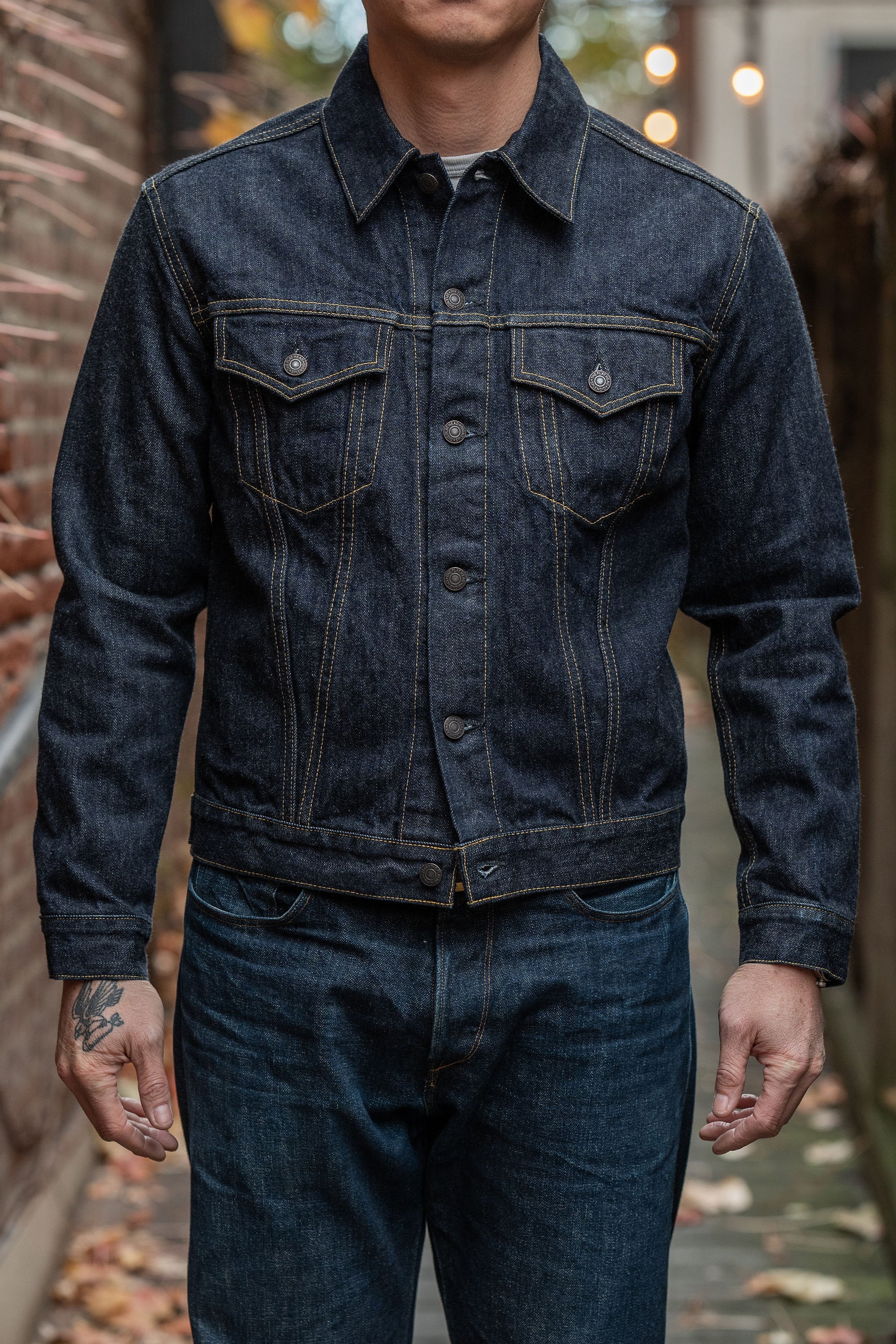 The Flat Head FN-OJ-D003 Denim Jacket - 60s Type III - Franklin & Poe