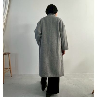 mizuiro ind(ミズイロインド)の【LEE別注】スタンドカラーウールコート