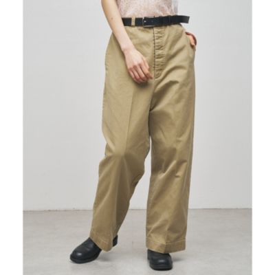 ウィムガゼット ベージュタック入りチノパン ウィムガゼット ベージュ