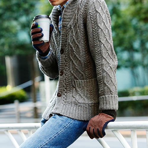 KURODA】やぎ革スウェードメンズグローブ | 藤巻百貨店