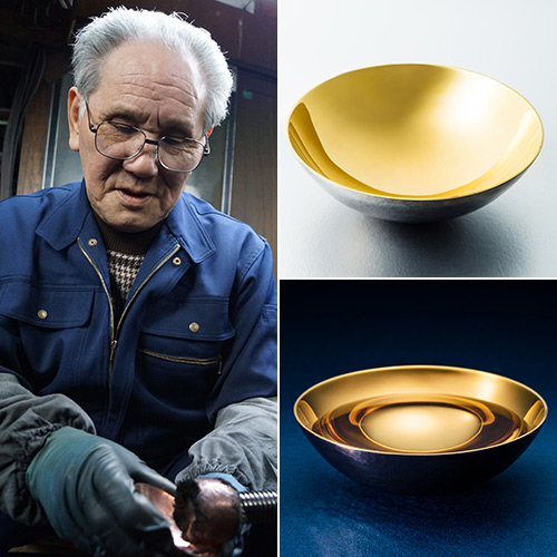 三進堂】鎚起銅器 玉盃 | 藤巻百貨店