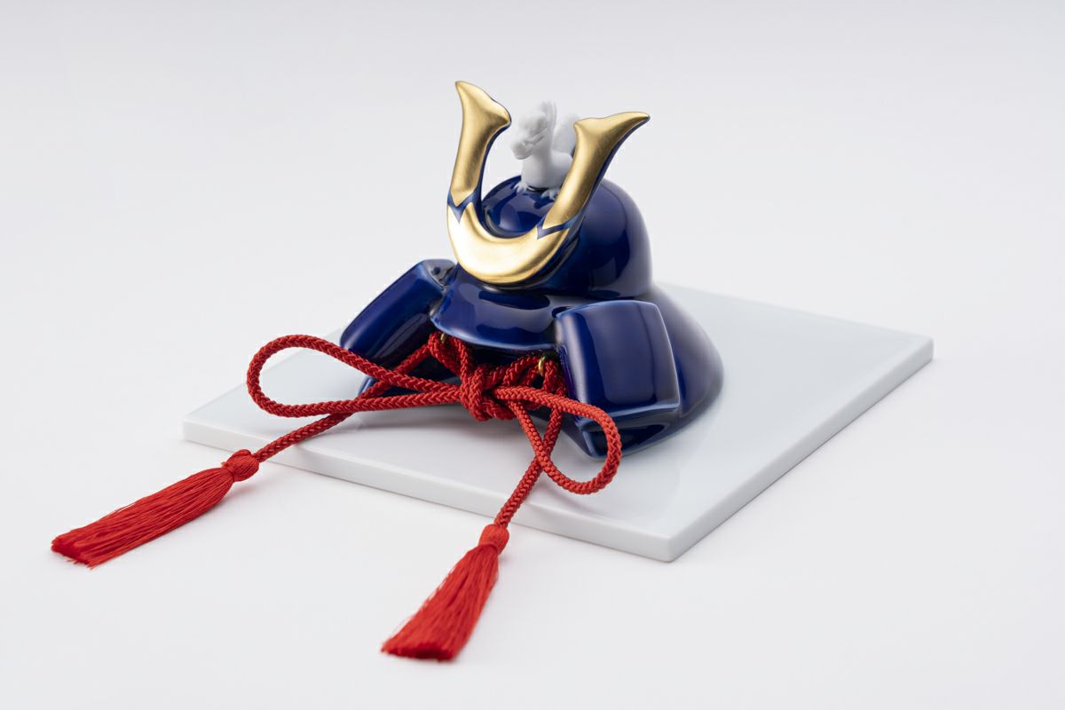 ☆新品•未使用☆深川製磁 瑠璃 陶板 陶器 インテリア 置物 飾り物