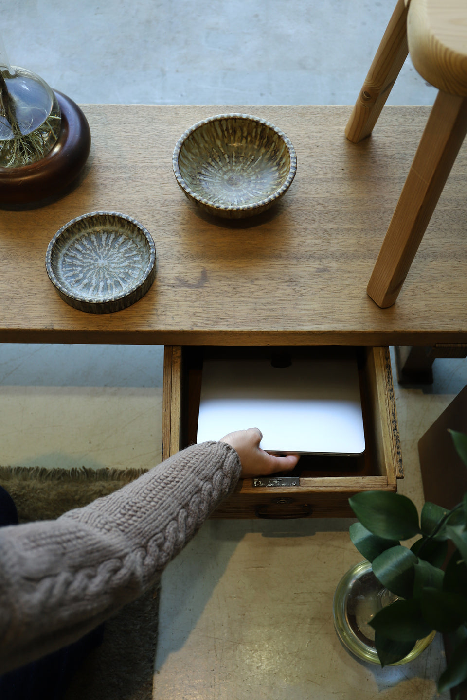 ジャパンヴィンテージ ローボード 裁ち台 テレビ台 引き出し 古道具