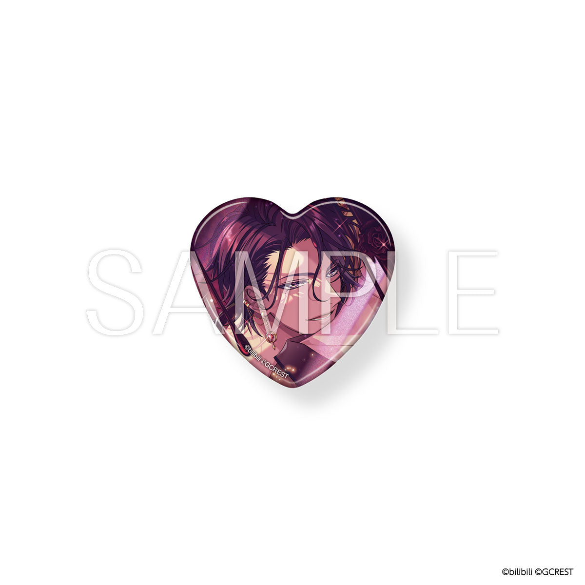 夢職人と忘れじの黒い妖精 Sweet Fes ハート型缶バッジ（ブラインド