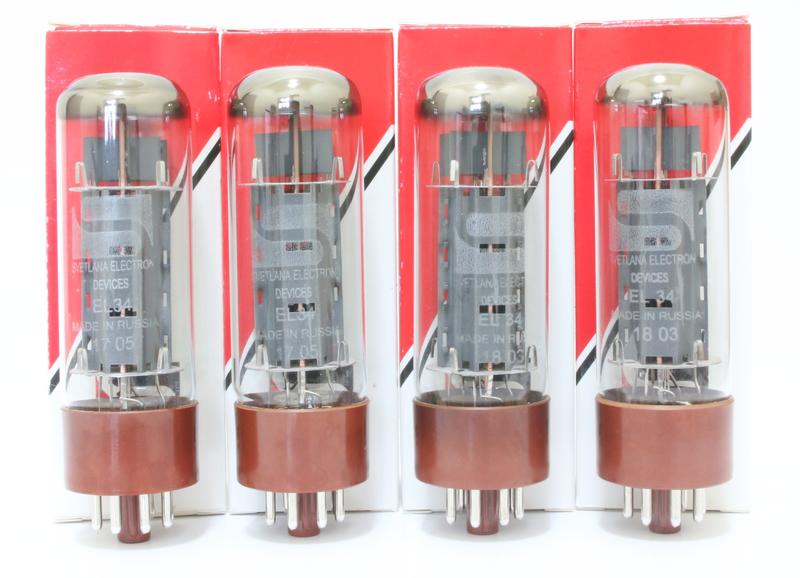 Svetlana EL34 真空管 4本セット(中古) Svetlana EL34 真空管 4本
