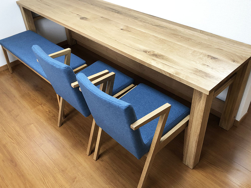 ○こだわり製作！創りたて！大型ベンチ○大きい文机