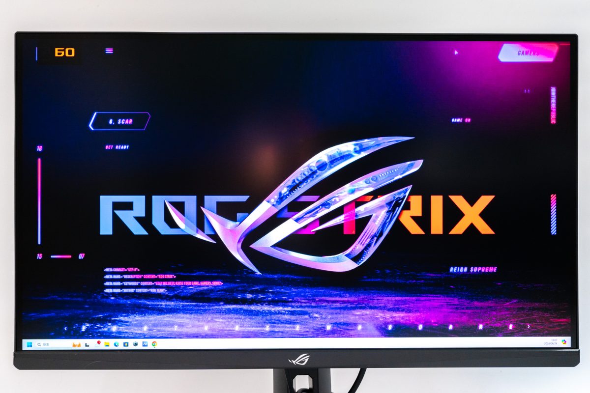 ROG XG27UCS 27インチゲーミングモニター 4K 144Hz以上 USB-C対応