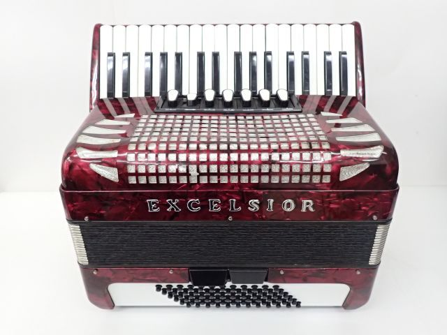 庭*修様 EXCELSIOR アコーディオン41鍵120B hz 443定評のグ 庭*