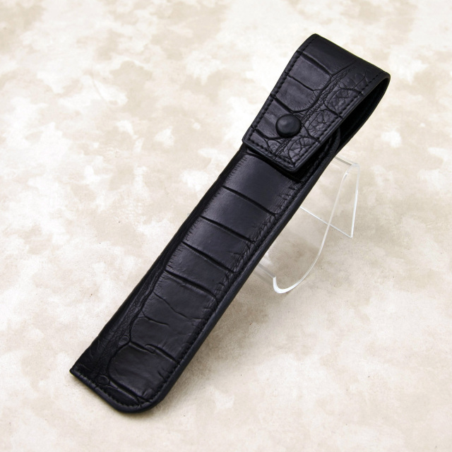 クロコダイルレザー万年筆ケースシングル・テールバージョン[HI1308T