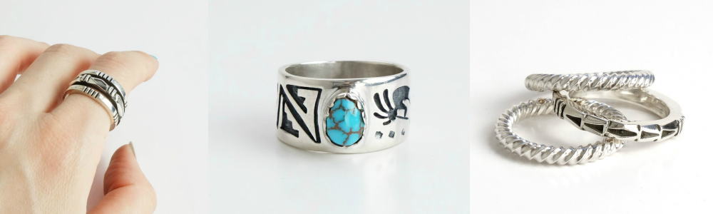 ナバホ族アンディキャドマン作 スターリンシルバー 21号 インディアン