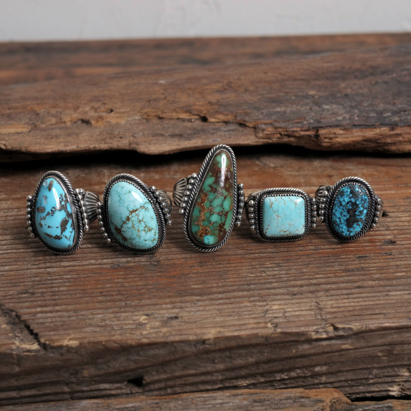 最終 スティーブアルビソ リング 14号 ナンバーエイトターコイズ