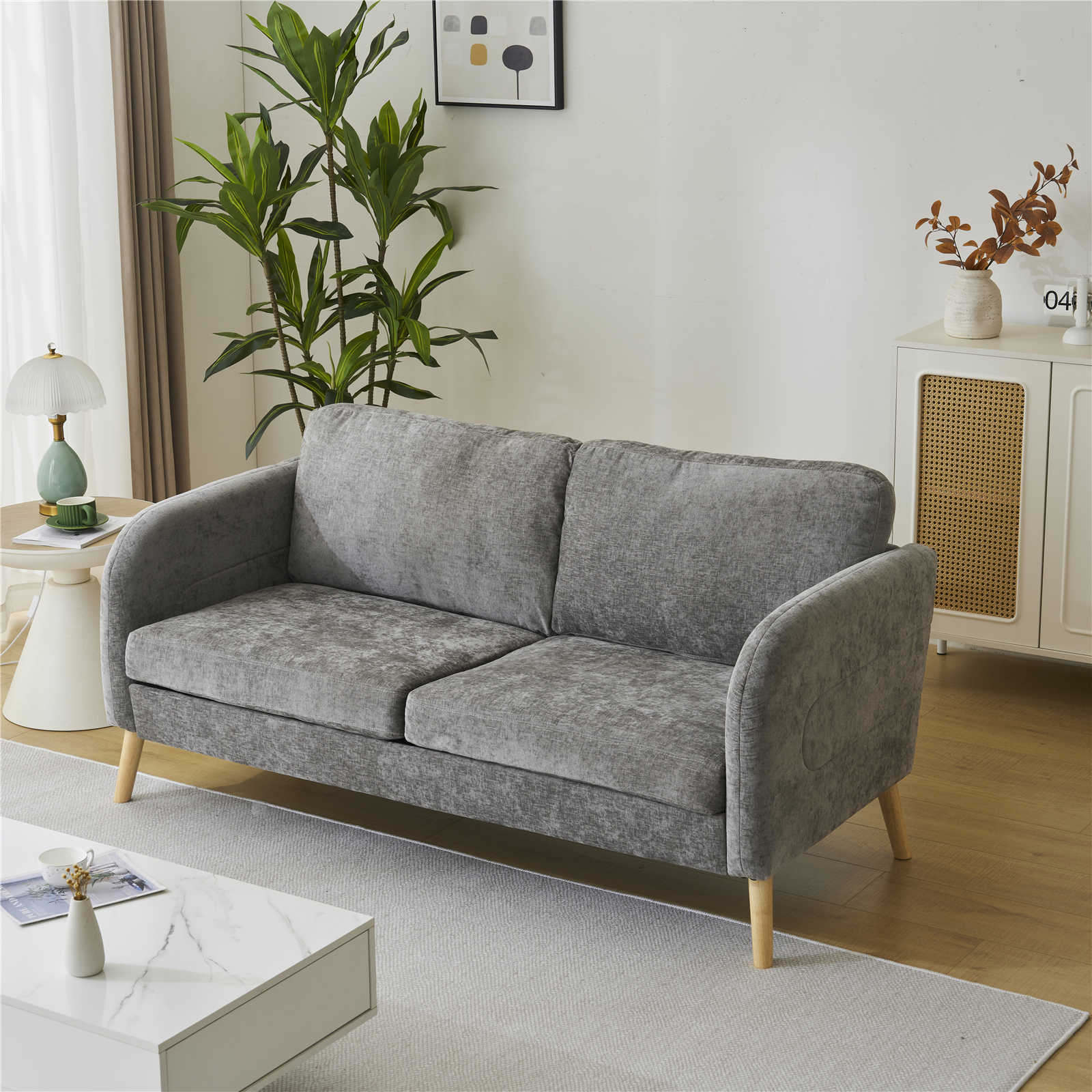 エレガント 二人掛け ソファー ルコ2P シェルソファ エレガント 二人