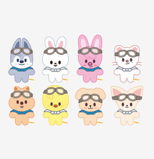 ぬいぐるみフォクシニー10cm ぬいバンザイマグネットキーリング