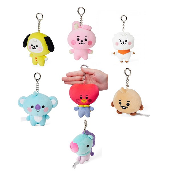 Qoo10] BT21 キーリング キーホルダー 人形 縫いぐる