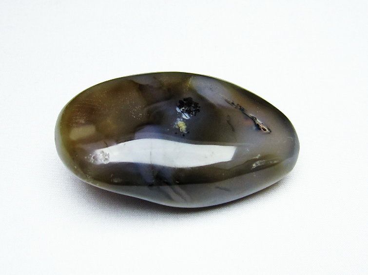 メノウデンドリッククォーツ原石[T763-3421]