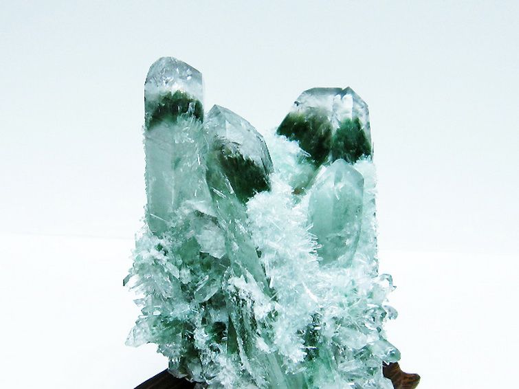 パワーストーン 天然石 緑水晶 グリーンクォーツ クラスター[T802-5508]