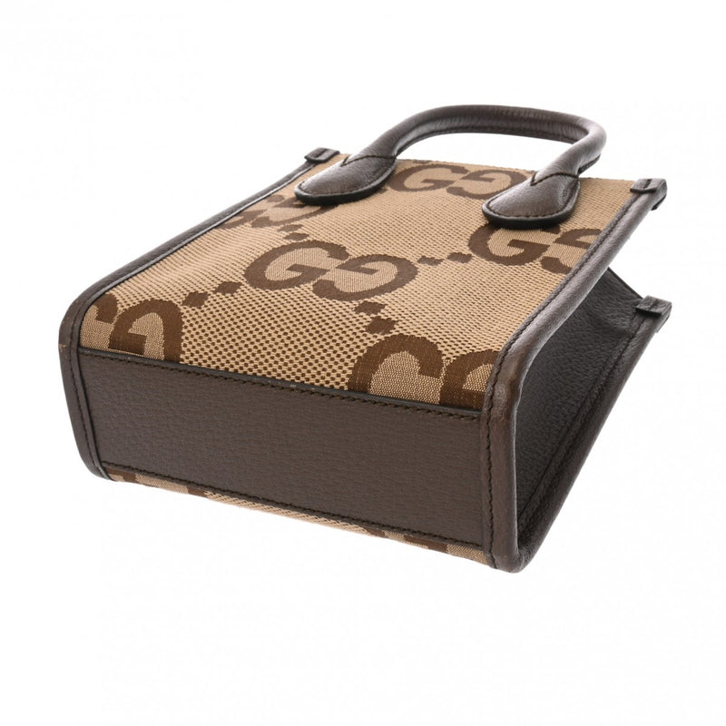 グッチ ジャンボGG ミニ トートバッグ 2WAY ベージュ ブラウン