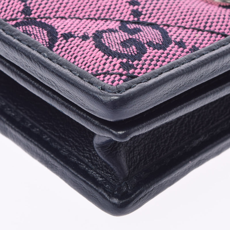 グッチGGマーモント マルチカラーウォレット ピンク レディース GG