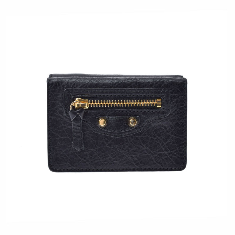 BALENCIAGA 三つ折り財布 ブラック バレンシアガ 財布 三つ折り