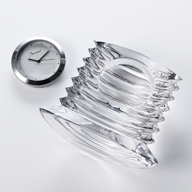 中古美品－ Baccarat バカラ ラランドクロック －置き時計－