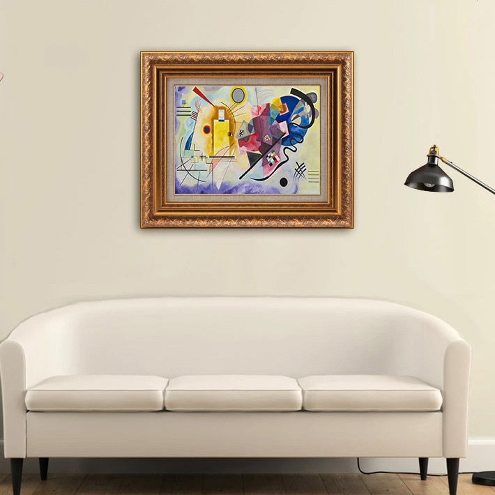 ヴァシリィ・カンディンスキー、網の中の赤、希少な画集より、高級額装