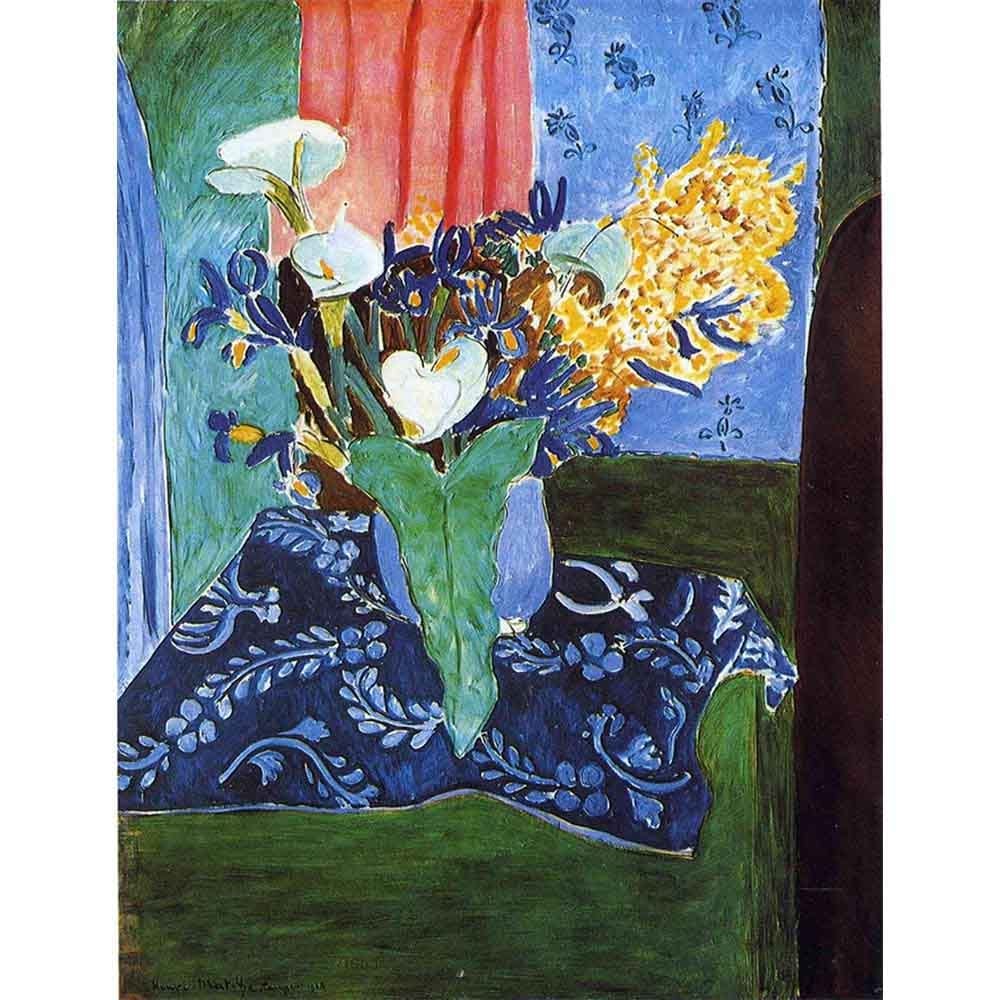 アイリスとミモザ 【6号】 アンリ・マティス 【 額縁が選べる 額入り