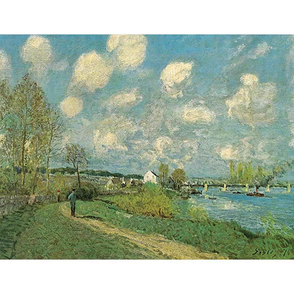 ブージヴァルの夏 【6号】 アルフレッド・シスレー 【 額縁が選べる 額