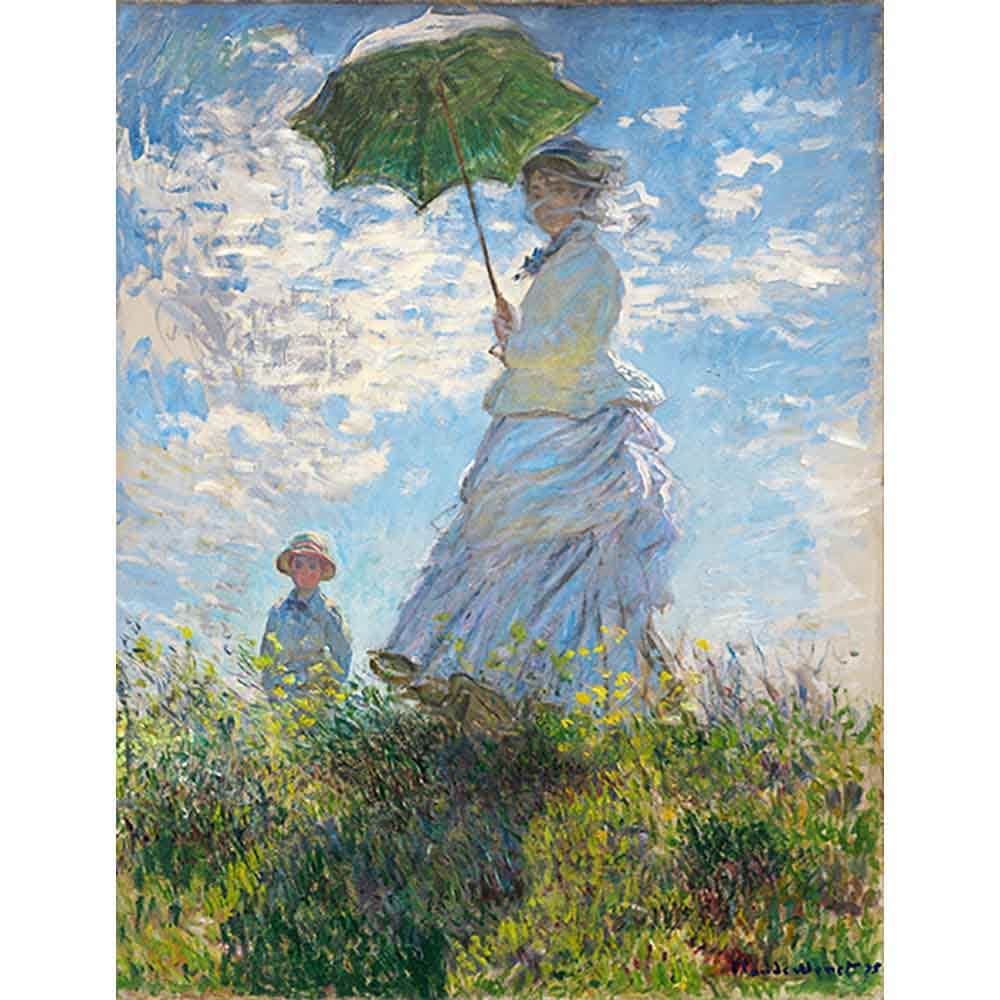日傘をさす女性と子供 【6号】 クロード・モネ 【 額縁が選べる 額入り